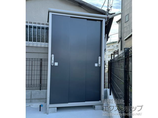 大阪府泉大津市のの物置・屋外倉庫 エスモ 一般型 1200×750×1959 ESE-1207A-SM 施工例