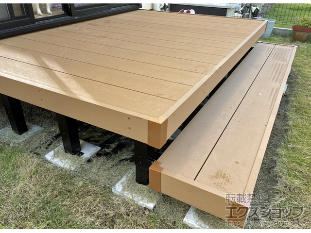 千葉県柏市ののウッドデッキ リウッドデッキ 200 施工例