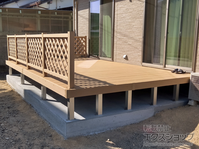 山口県下松市ののウッドデッキ リウッドデッキ200 施工例