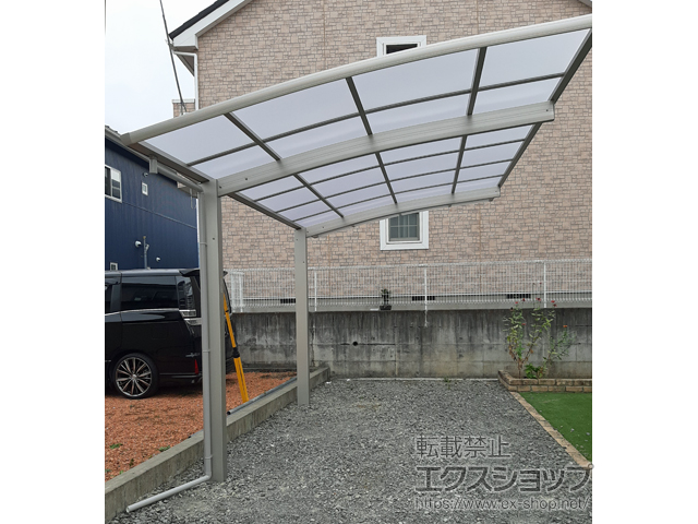 山梨県南アルプス市ののカーポート プレシオスポート 積雪〜20cm対応 施工例