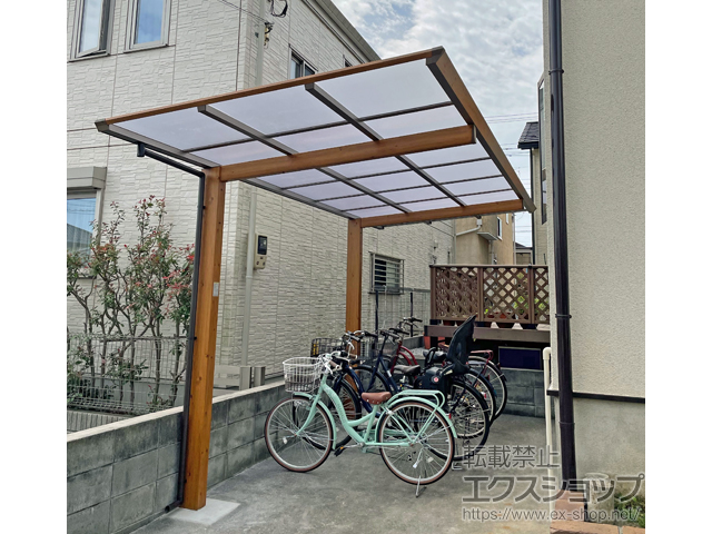埼玉県さいたま市ののサイクルポート・駐輪場 アートポート ミニ 積雪〜20cm対応 施工例