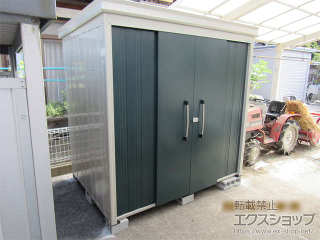 兵庫県姫路市のの物置・屋外倉庫 ガーデンハウス DM-Z2115 一般型 2123×1523×2120 DM-Z2115-MG 施工例