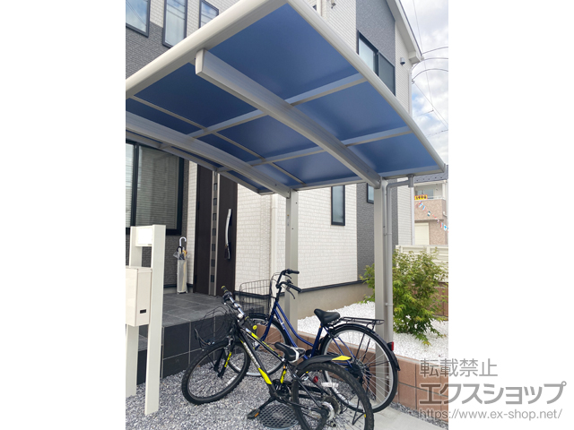 群馬県太田市ののサイクルポート・駐輪場 プレシオスポート ミニ 積雪〜20cm対応 施工例