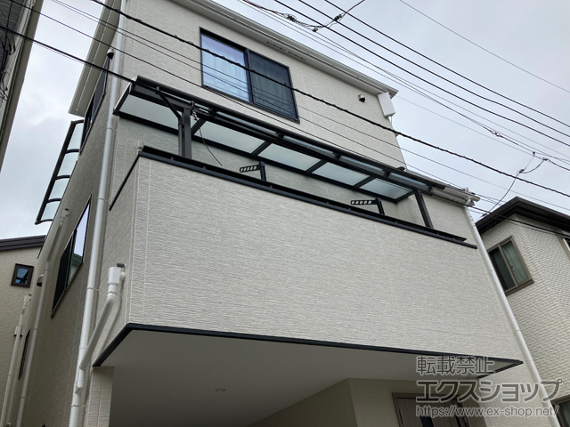 埼玉県さいたま市ののバルコニー・ベランダ屋根 スピーネ R型 屋根タイプ 単体 積雪〜20cm対応 施工例