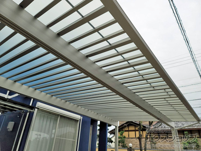 岐阜県岐阜市ののカーポート エフルージュ トリプル50 積雪〜50cm対応 施工例