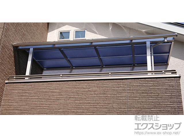 長野県駒ヶ根市ののバルコニー・ベランダ屋根 ソラリア R型 屋根タイプ 単体 積雪〜20cm対応 施工例