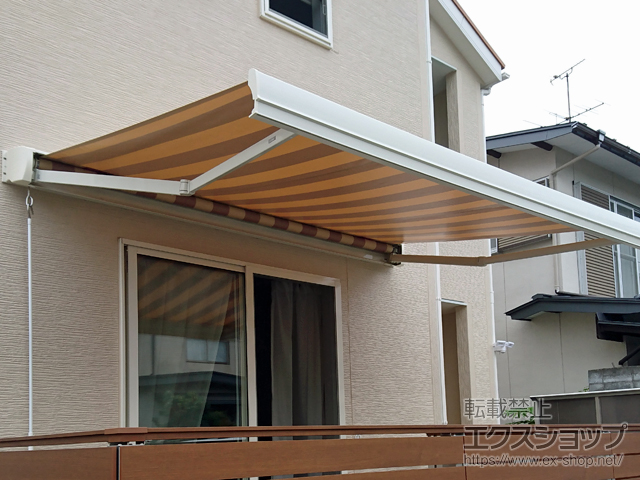 宮城県仙台市のLIXIL リクシル（トステム）のオーニング・日よけ 彩風 あやかぜ S型 手動式 施工例