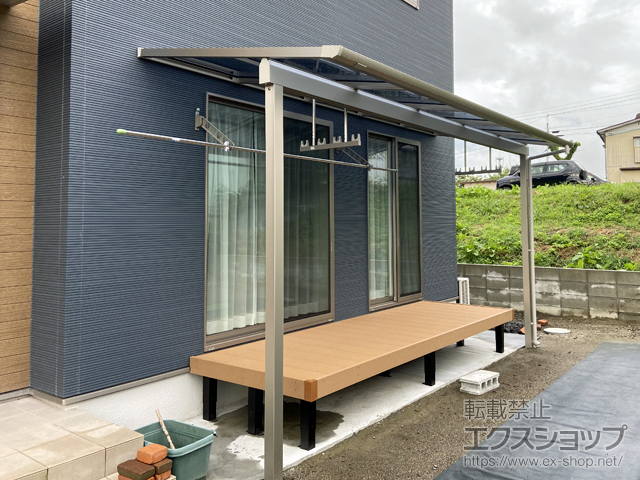 宮城県大崎市ののウッドデッキ マージウッドデッキ 施工例