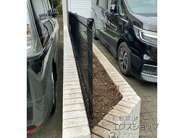 神奈川県中郡大磯町ののフェンス・柵 イーネットフェンス 3F型　自由柱施工 施工例