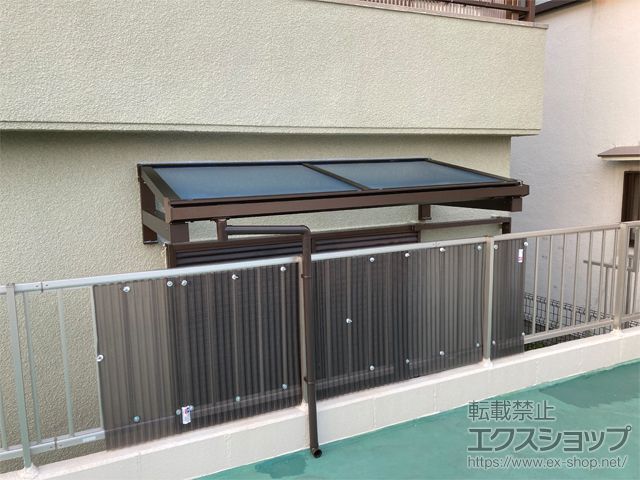 兵庫県三木市ののテラス屋根 ソラリア F型 ルーフタイプ 単体積雪〜20cm対応 施工例
