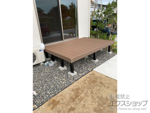 静岡県浜松市ののウッドデッキ マージウッドデッキ 施工例