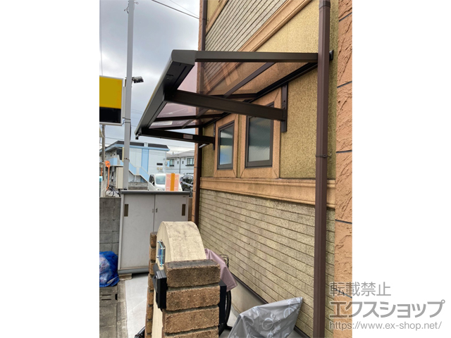 東京都練馬区ののテラス屋根 スピーネ F型 ルーフタイプ 単体 積雪〜20cm対応 施工例