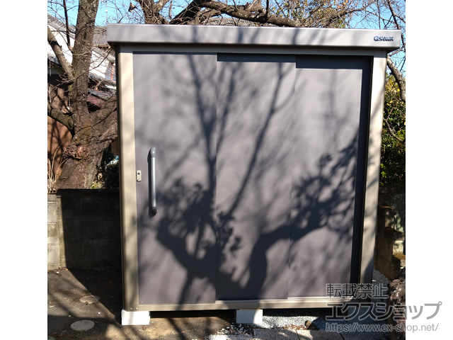 埼玉県加須市のの物置・屋外倉庫 エスケーエイト SK8-70 一般型 1800×1200×1940 SK8-70-GK 施工例