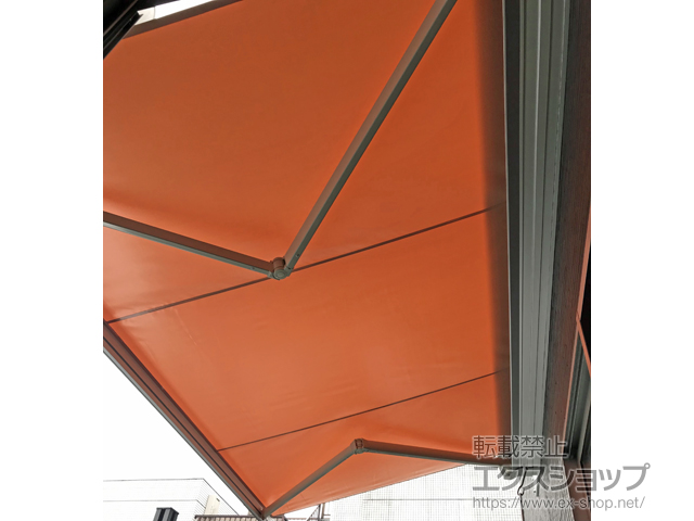 東京都杉並区のLIXIL リクシル（トステム）のオーニング・日よけ 彩風 あやかぜ C型 手動式 施工例