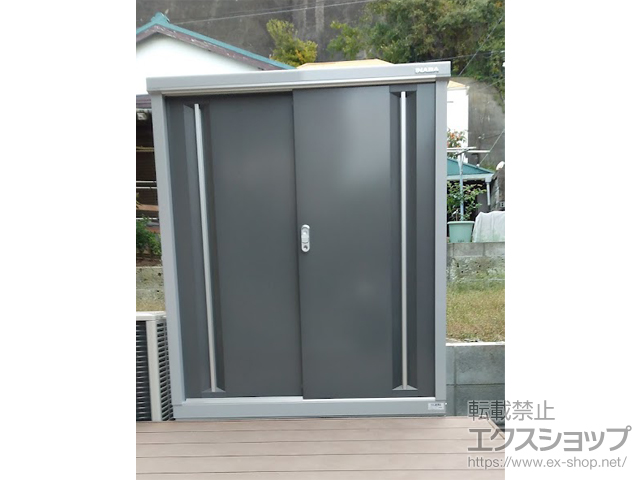 神奈川県横浜市のの物置・屋外倉庫 シンプリー 一般型 1100×515×1303 MJX-115CP-PG 施工例
