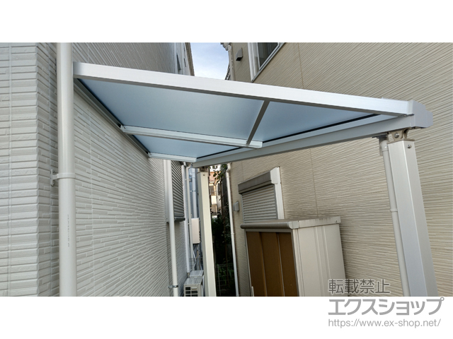 埼玉県朝霞市ののテラス屋根 ソラリア F型 テラスタイプ 単体 積雪〜20cm対応 施工例