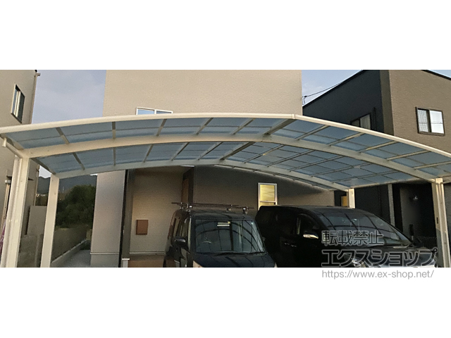 広島県三原市ののカーポート レイナトリプルポートグラン　積雪〜20cm対応 施工例