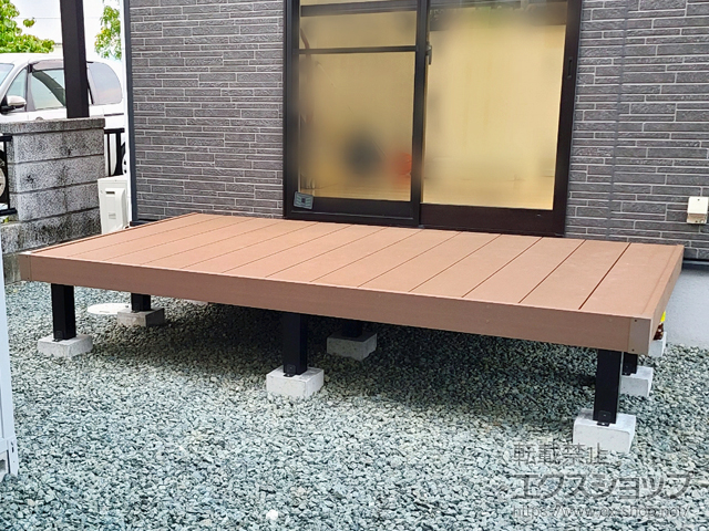 広島県福山市ののウッドデッキ リウッドデッキ 200 施工例