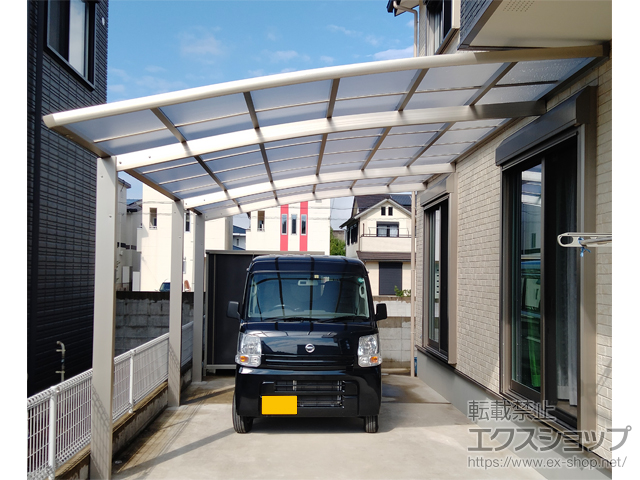 和歌山県海南市ののカーポート レイナベーカポートグラン 延長　積雪〜20cm対応 施工例