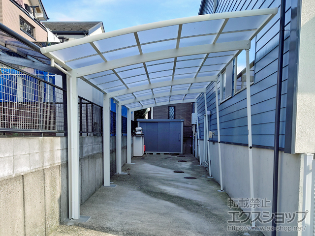 神奈川県藤沢市ののカーポート レイナポートグラン 縦連棟　積雪〜20cm対応 施工例