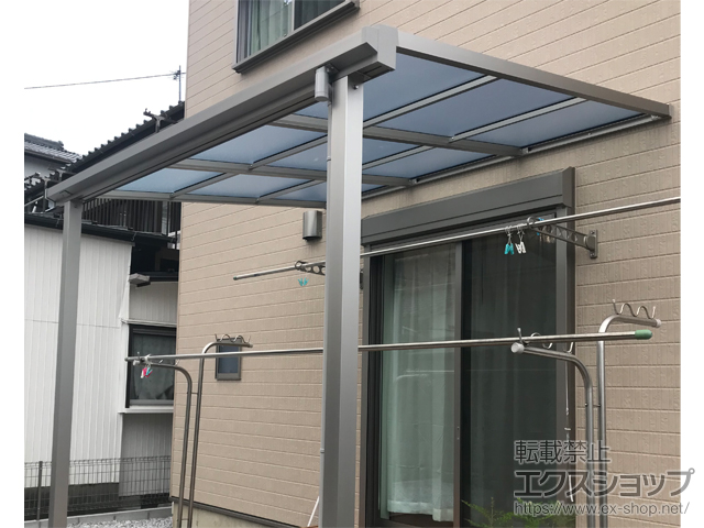 高知県高知市ののテラス屋根 ソラリア F型 テラスタイプ 単体 積雪〜20cm対応 施工例