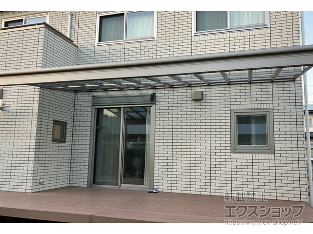 静岡県浜松市ののテラス屋根 スピーネ F型 テラスタイプ 単体 積雪〜20cm対応 施工例