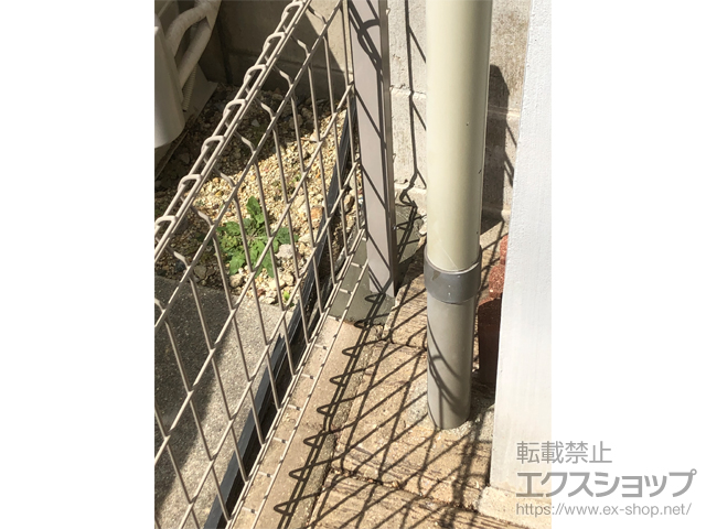 愛知県名古屋市ののフェンス・柵 イーネットフェンス 2FK型 傾斜地用　自由柱施工 施工例