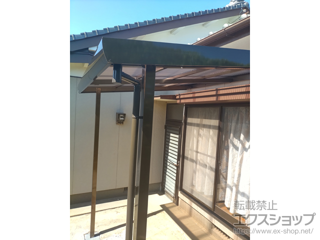 宮崎県宮崎市ののテラス屋根 テラーネZ 単体 積雪〜20cm対応 施工例