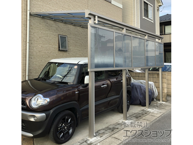 千葉県松戸市ののテラス屋根 ソラリア F型 テラスタイプ 単体 積雪〜20cm対応 施工例