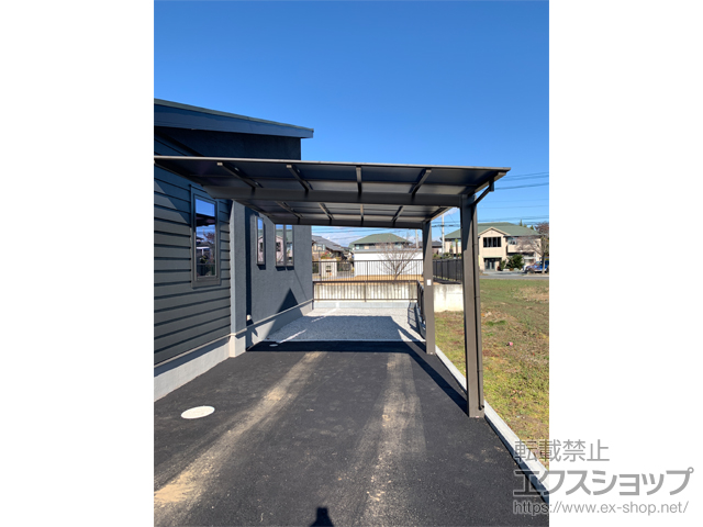 群馬県藤岡市ののカーポート ソリッドポート 積雪〜20cm対応 施工例