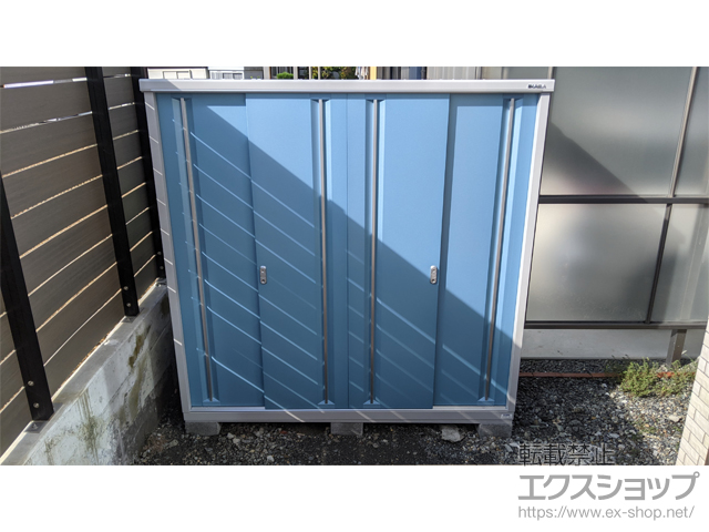 静岡県島田市のの物置・屋外倉庫 シンプリー 一般型 1940×755×1903（MJX-197E-P） MJX-197E-P-AB 施工例