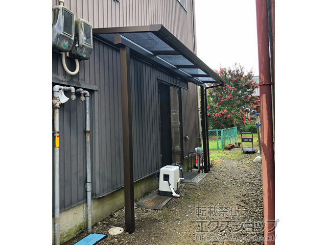 岐阜県各務原市ののテラス屋根 プレシオステラスII F型 テラスタイプ 単体 積雪〜20cm対応 施工例