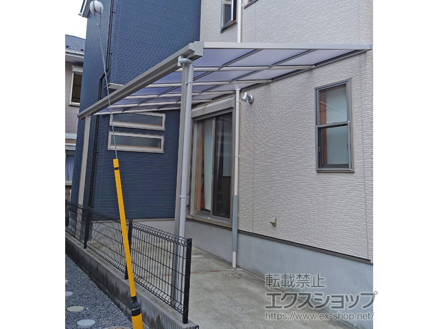 千葉県千葉市ののテラス屋根 ソラリア F型 テラスタイプ 単体 積雪〜20cm対応 施工例