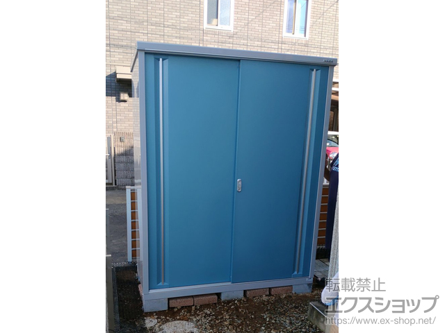 千葉県松戸市のの物置・屋外倉庫 シンプリー 一般型 1520×755×1903 MJX-157E-P-AB 施工例