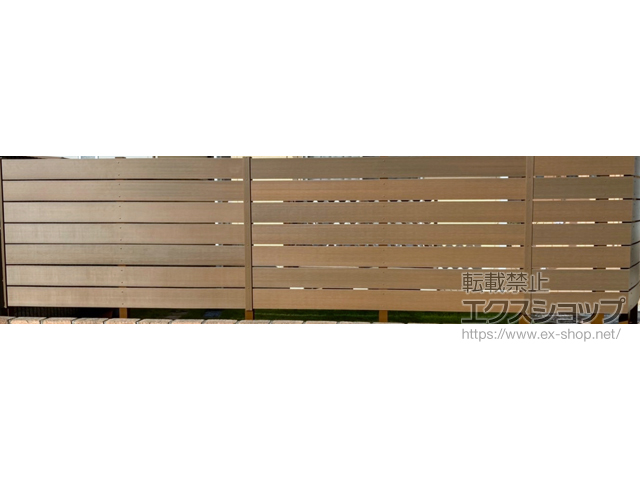 群馬県館林市ののフェンス・柵 プラド/one(ワン)フェンス ジョイントあり仕様 隙間10mm 施工例