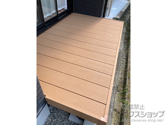 大阪府和泉市ののウッドデッキ リウッドデッキ 200 施工例