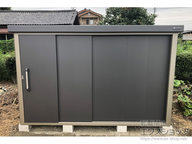 群馬県伊勢崎市のの物置・屋外倉庫 エスケーエイト SK8-180 一般型 3000×2000×1940 SK8-180-GK 施工例