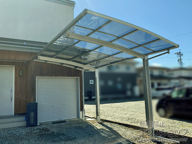 長野県長野市ののカーポート プレシオスポート 積雪〜20cm対応 施工例