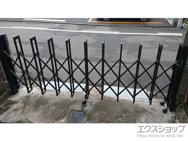 愛知県名古屋市ののカーゲート トリップゲートII 1型 シンプル ノンレール 片開き 33S 施工例
