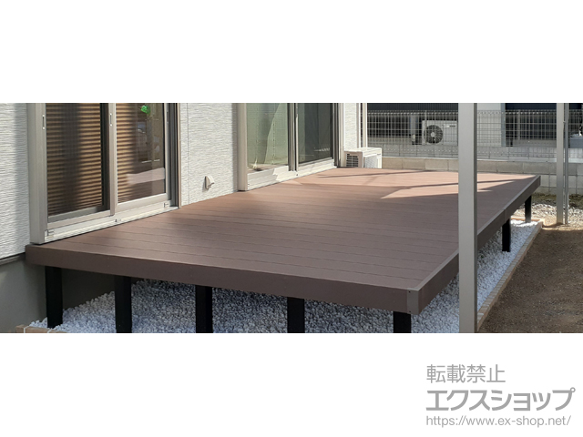 滋賀県野洲市ののウッドデッキ リウッドデッキ 200 施工例
