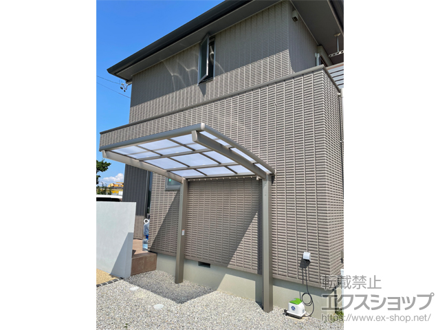 静岡県浜松市ののサイクルポート・駐輪場 ネスカRミニ (ラウンドスタイル) 積雪〜20cm対応 施工例