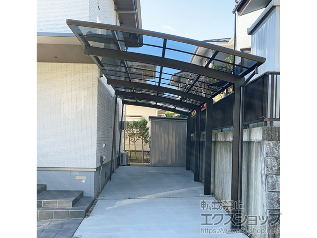 宮城県仙台市ののカーポート レイナポートグラン 縦連棟 積雪〜20cm対応 施工例