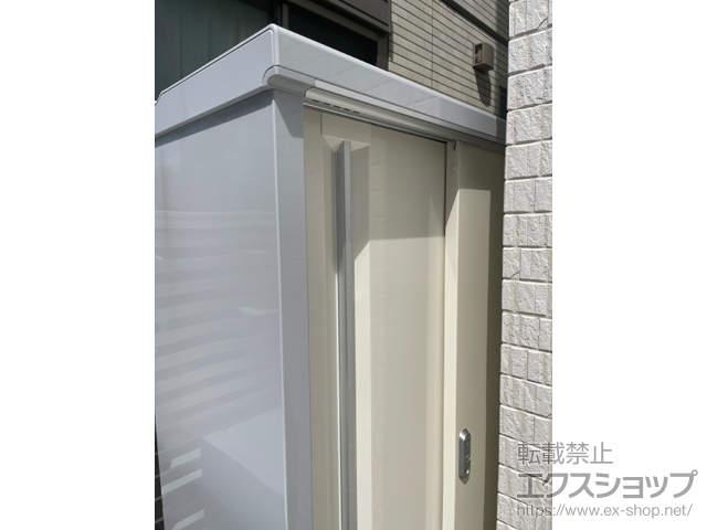 東京都練馬区のの物置・屋外倉庫 シンプリー 一般型 900×415×1603（MJX-094D-P） MJX-094D-P-FW 施工例