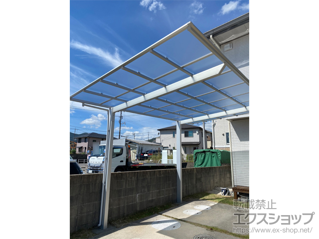 広島県廿日市市ののカーポート ネスカF (フラットスタイル) 積雪〜20cm対応 施工例