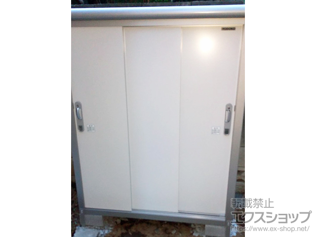 東京都練馬区のの物置・屋外倉庫 エスモ 一般型 1200×650×1501 ESE-1206E-PW 施工例