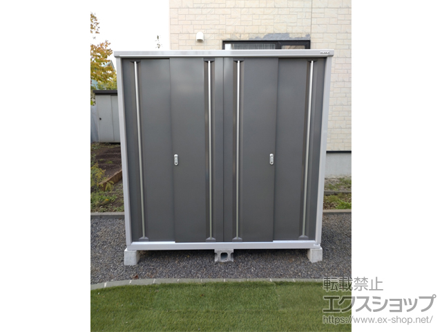 北海道札幌市のの物置・屋外倉庫 シンプリー 一般型 1940×905×1903 MJX-199E-PG 施工例