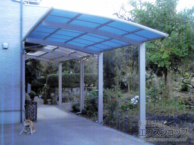 兵庫県篠山市ののカーポート レイナポートグラン　積雪〜20cm対応 ※単独設置 施工例