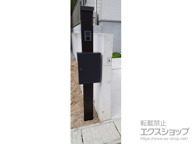福岡県糸島市のの機能門柱・ポスト シンプレオ ポストユニット 1型 施工例