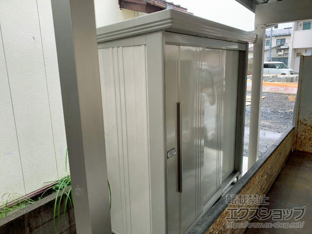 秋田県秋田市のの物置・屋外倉庫 Mr.ストックマンダンディ 一般型 2200×890×2110（ND-2208） ND-2208-W 施工例