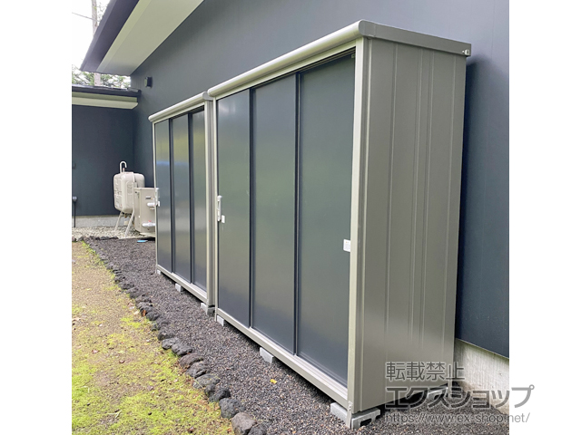 長野県北佐久郡軽井沢町のの物置・屋外倉庫 エスモ 一般型 1950×750×1959（ESE-1907A） ESE-1907A-SM 施工例